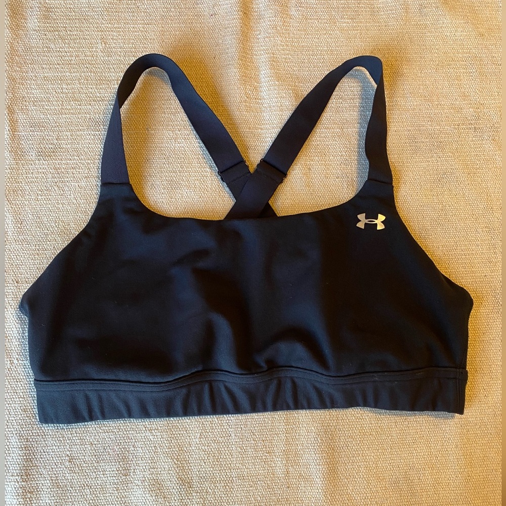 Under Armour Black Sports Bra with Crossback Straps